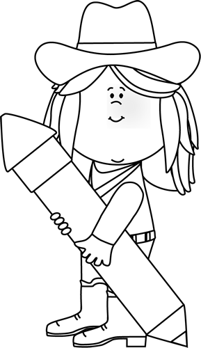 Black_and_White_Cowgirl_with_a_Pencil